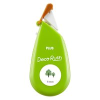 プラス デコレーションテープ デコラッシュ 幅6mm 森 52066 3個