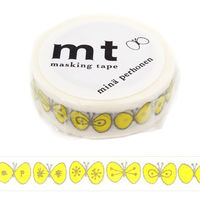 カモ井加工紙 マスキングテープ mt ミナペルホネン choucho 黄 幅15mm 5巻