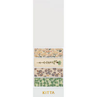 キングジム マスキングテープKITTA キッタ（フラワ-４） 花 5冊（40枚入×5） KIT049