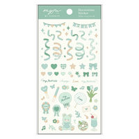 myfa（ミファ）デコレーションシール ミントグリーン 1セット（10枚） LIHIT LAB.（リヒトラブ）