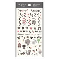 myfa（ミファ）デコレーションシール チャコールブラック 1セット（10枚） LIHIT LAB.（リヒトラブ）