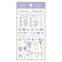 myfa（ミファ）デコレーションシール ライラックパープル 1セット（2枚） LIHIT LAB.（リヒトラブ）