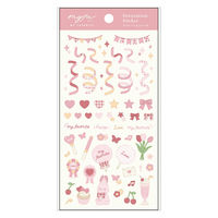myfa（ミファ）デコレーションシール シャーベットピンク 1セット（10枚） LIHIT LAB.（リヒトラブ）