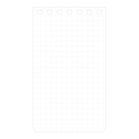 日本ノート リングノート レインガードプラス 耐水加工 A7 天綴じ 5mm方眼罫 グリーン SW242G 1冊