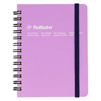 ロルバーン ポケット付メモ M A6相当 5mm方眼 ライトパープル 紫 リングノート 2冊 デルフォニックス（Rollbahn）