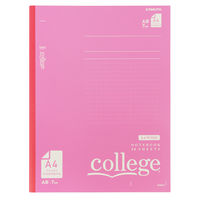 日本ノート ノート college A4ワイド A罫7mm ピンク 学習帳 CLW3 2冊
