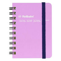 ロルバーン ポケット付メモ ミニ 5mm方眼 ライトパープル 紫 リングノート 2冊 デルフォニックス（Rollbahn）