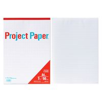 オキナ プロジェクト限定パッド A4 50枚 タテヨコ 7mm方眼罫 PH4057 3冊