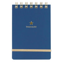 ラボクリップ メモ A7 5ミリ方眼 カミーユ ネイビー 3冊 CMME02-NV