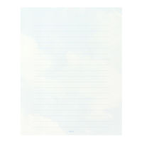 レターセット 空色ノキモチ 1セット（便箋16枚+封筒8枚+シール入） 86099006 MIDORI/デザインフィル