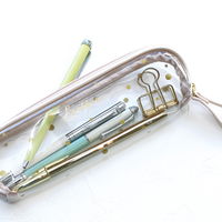 ラボクリップ ペンケース クリア ラウンド ブリエ ホワイト B22-BRCP03-WH 勝竜社