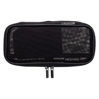 収納メッシュペンケース MESHNO（メッシュノ）ブラック S1425390 3個 サンスター文具