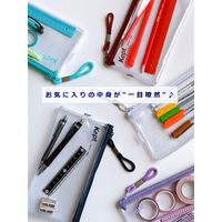 Kept クリアペンケース レッド 赤 筆箱 KPF603R レイメイ藤井