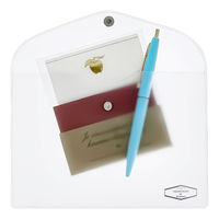 ビニールブリーフケース 抗菌 横型 A6 クリア 透明 クリアケース デルフォニックス