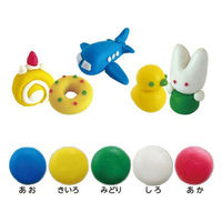 日本のお米でつくったねんど 5色入 ねんど型付 093111 デビカ