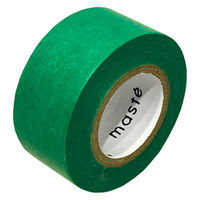 マークス マスキングテープ 15mm マステ ベーシック 無地 グリーン MSTMKT01-GN 5個