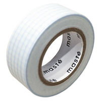 マークス 水性ペンで書ける マスキングテープ 15mm マステ 小巻 方眼 ブルーグレー MSTFA04-BGY 5個