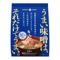 ひかり味噌 味噌屋のまかないみそ汁 蔵出し信州こうじみそ 1セット（40食：5食入×8袋）