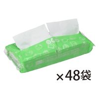 十光 幼児用ハーフペーパータオル ミドリ400枚 850109 1セット(1パック×48)