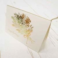 包む バースデーカード シャイニーミモザ TC075 1個