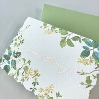 包む バースデーカード グリーンガーデン TC058 1セット(6個)