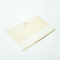 包む メッセージミニカード ナチュラルレース TC098 1個