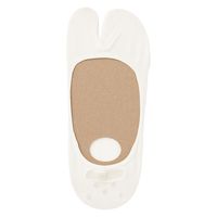 【レディース】無印良品 婦人 かかと滑り止め付き たび型フットカバー 23～25cm オフ白 1セット（2足組） 良品計画