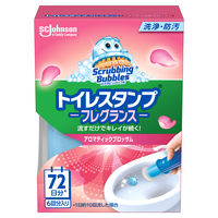 スクラビングバブル トイレ掃除 トイレスタンプ 贅沢フレグランス アロマティックブロッサム 本体 (18回分：1本入×3個) トイレ洗剤 ジョンソン