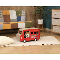 不二貿易 猫の爪とぎ ロンドンバス 54226 1箱(2個入)（直送品）