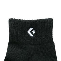 コンバース ニューアンクルソックス ブラック（1900） 21-23cm CB16006 1足