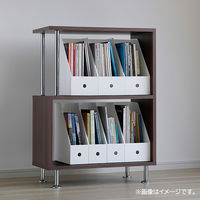 ベストコ どこでも ファイルボックス ななめ ワイド ホワイト B4 MA-3154 1個