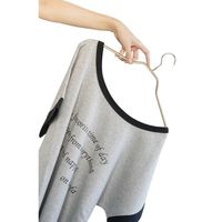 MAWA（マワ）シルエットハンガー 襟付き クローゼット用 10本組 ゴールド ドイツ製 清水産業