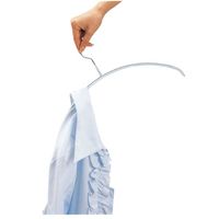 MAWA（マワ）ラウンドハンガー クローゼット用 10本組 シルバー ドイツ製 清水産業