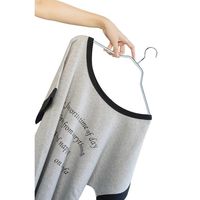 MAWA（マワ）シルエットハンガー 襟付き クローゼット用 10本組 シルバー ドイツ製 清水産業