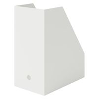 無印良品 再生ポリプロピレン入りスタンドファイルボックス ワイド ホワイトグレー 1セット（2個） 良品計画