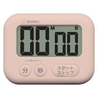 ドリテック  大画面タイマー シャボン  ピンク  T-614PK キッチンタイマー　デジタル 1セット(3個)