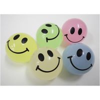 オオイシ スーパーボール 光るニコニコ 27mm 1パック（100個入）