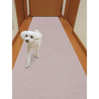 サンコー おくだけ吸着 ロングマット 60×120cm ベージュ 撥水 洗える 日本製 消臭 保護 カット可能 ペット 犬 猫 KG-08 1個