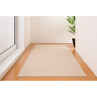 サンコー おくだけ吸着 ロングマット 60×120cm ベージュ 洗える 日本製 床暖房対応 抜け毛 対策 ペット 犬 猫 KO-48（直送品）