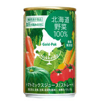 【機能性表示食品】ゴールドパック 北海道野菜100％（ストレート）ジュース GABA 160g 1箱（20缶入）