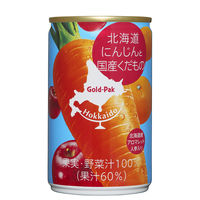 ゴールドパック 北海道にんじんと国産くだもの 160g 1セット（40缶）