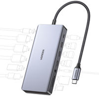 ドッキングステーション 13-in-1 HDMI×2 LAN DisplayPort SDカードスロット 3.5mmオーディオ