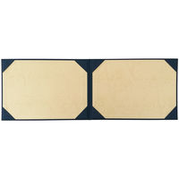 美濃商会 証書ファイル 横型 布 紺 A4二枚用 9282-08 1冊