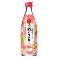 ウメカク 果実仕立ての梅酒カクテル ピンクグレープフルーツ 500ml 1箱（12本）　サッポロ　リキュール