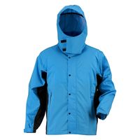 【レインウェア】 カジメイク レインスーツエボリューション ヘルメット対応 ターコイズ LL 7521 1着