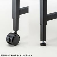 サンワサプライ フレキシブルデスク 幅1400×奥行700×高さ720mm 木目×ブラック SH-FX1470M 1台（直送品）