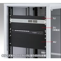サンワサプライ ブランクパネル(2U) CP-SVBP2UBKA 1台（直送品）