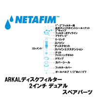 NETAFIM 2"デュアル ナット (10) 70620-004500 1個（直送品）