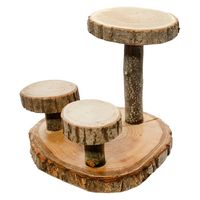 リーフ 形状お任せ 国産栗の木 小動物アスレチック 930771 1個（直送品）