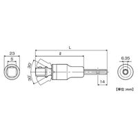 トップ工業 電動ドリル用強軸ユニバーサルソケットアダプター EUAー4TS 1本